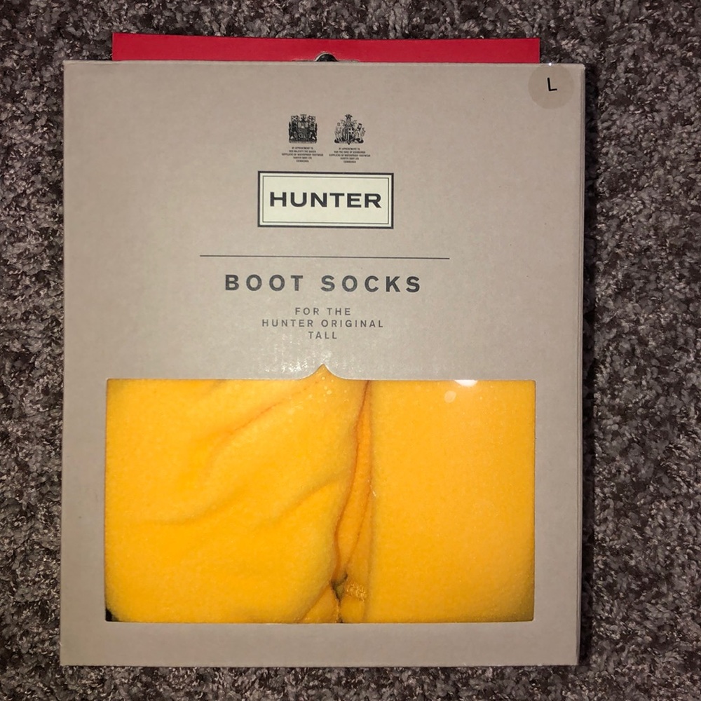 Yellow Hunter Boot socks